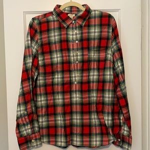 JCrew factory flannel popover